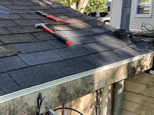 Roof fixed by electrician