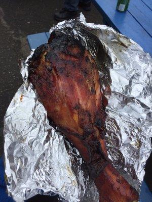 Roasted turkey leg