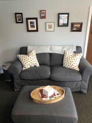 There's a comfy sitting area that can be used for consultations and health chats.