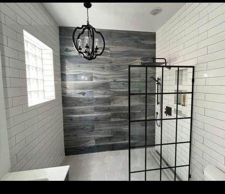 New shower