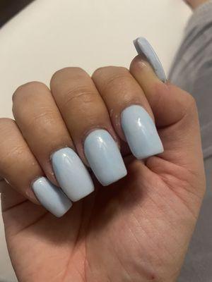 Bumpy uneven "square nails"