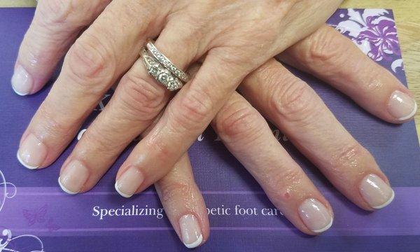 Gel French manicure