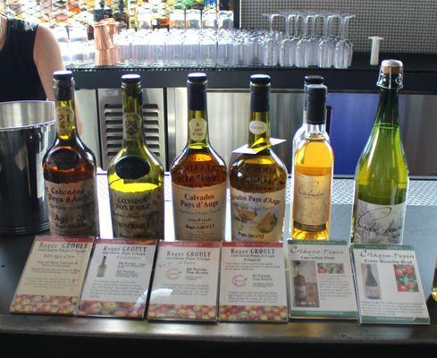 Roger Groult Calvados Pays d'Auge, and Calvados and Cider Brut from Claque-Pepin