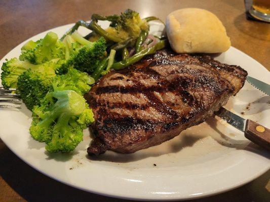 Steak and vegetables