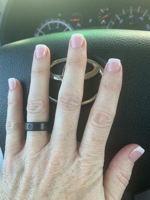 SNS French manicure