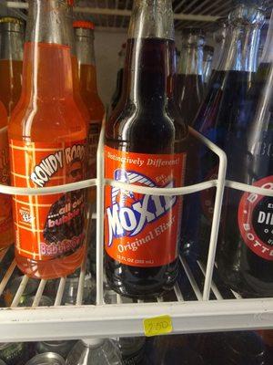 Chenez's has a variety of bizarre sodas ... including Moxie! I haven't seen this regional fave outside of Maine!