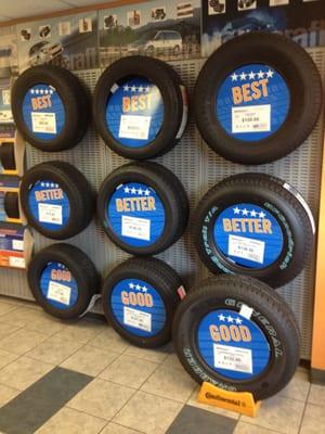 See Steve for tires.