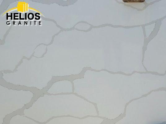 Helios Calcata Quartz - 3cm Slab Available @ Helios Granite Myrtle Beach.