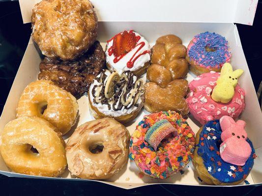 Pineapple and apple fritter top left. And lots of fun options for the holiday.