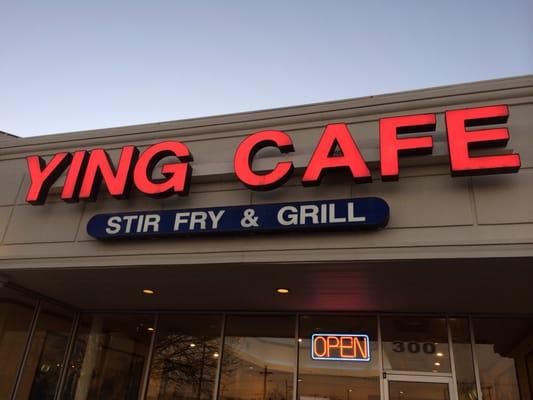 Ying Cafe sign