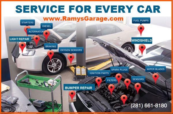 Ramys Garage For All Your Vehicle Services needs