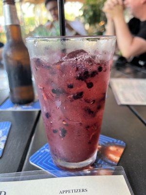 Blackberry bourbon lemonade