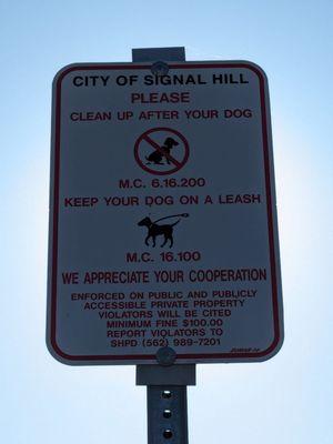 Clean up after your dog!