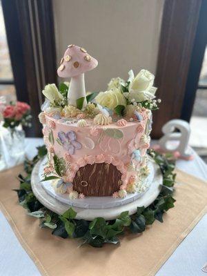 A beautiful fairy cake for my daughter's baby shower.