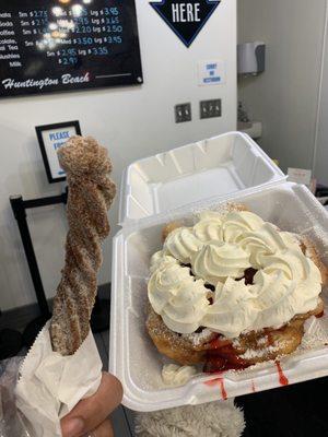 Churro & Funnel and Fruit