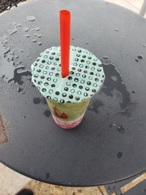 Tasty strawberry maycha boba