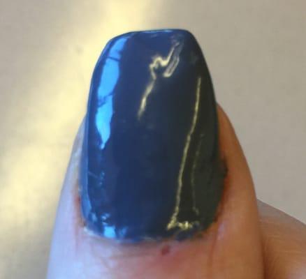 My crooked thumb nail.