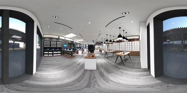 360 degree rendering of our new store. Coming soon!