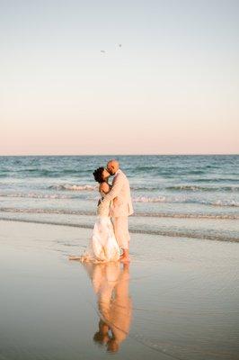 St. George Island getaway wedding! So beautiful!