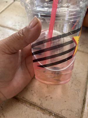 Look at the bottom of the cup