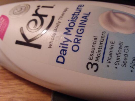 Mom's favorite lotion, her Keri.