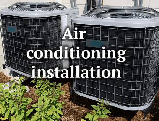 Air conditioning installation