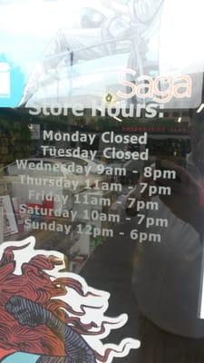 Store hours