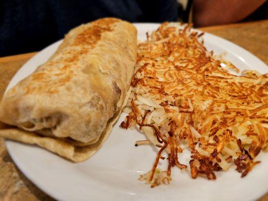 Burrito & hash browns