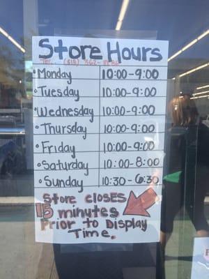 Store Hours