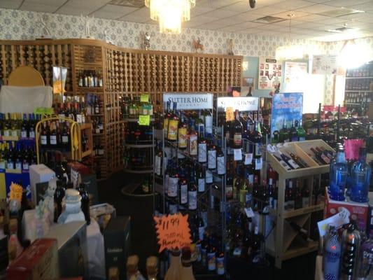 Largest selection of wine in town