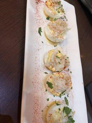 Crab Deviled Eggs