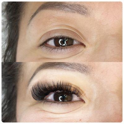 Volume Lash extensions cat eye