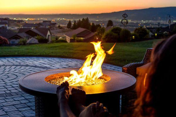 Warm up your nights with friends and family around a cozy precast firepit