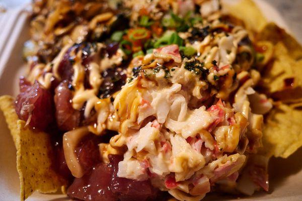 Poke nachos add smoked tako limu poke - Alt view