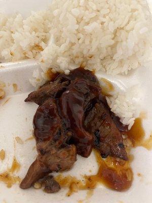 Beef Teriyaki with rice