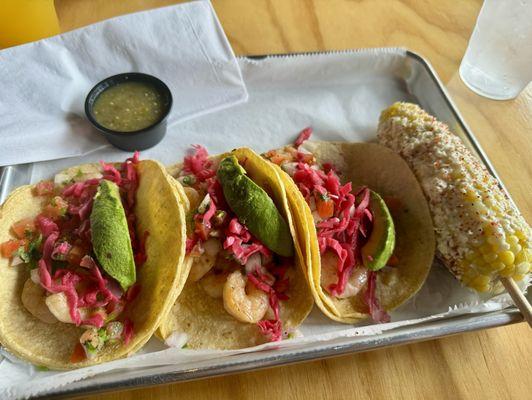 Shrimp tacos, elote, cervezas and service were amazing! Definitely come check out this wonderful new addition to Spartanburg's Eastside.