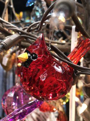 Acrylic cardinal ornament