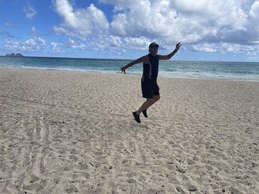 Jumping for Joy in Hawaii