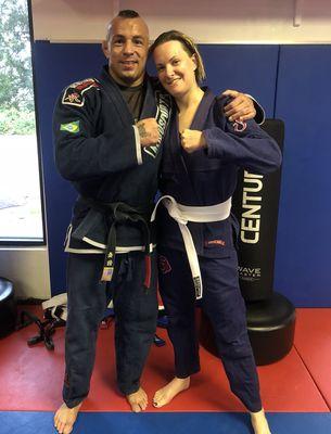 Jiu Jitsu is for everyone Diana is our lone female athlete and also holds a black belt in KUNG FU