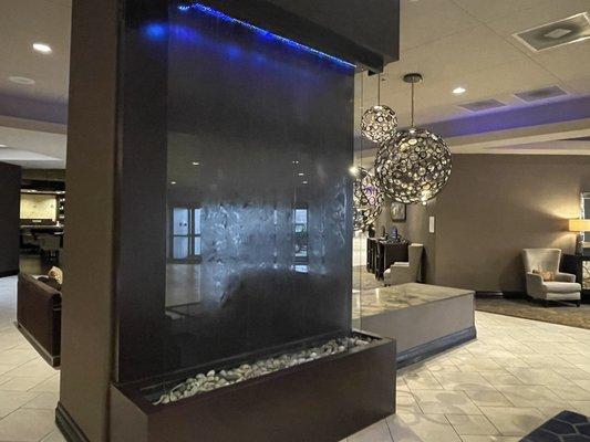 Lobby water feature