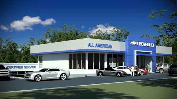 All American Chevrolet's New Building- November 2012.