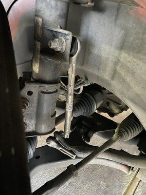 Broken sway bar