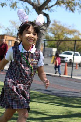 Preschool outside time.