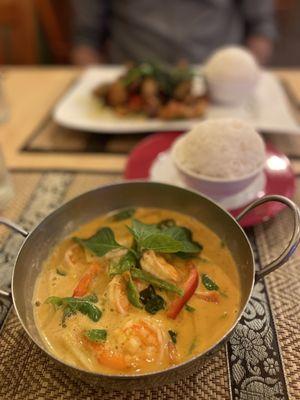 Red Curry with shrimp