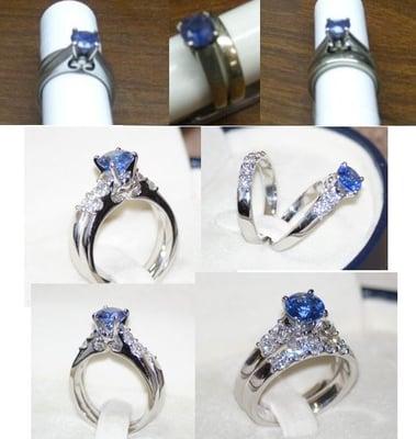 Upgraded wedding set for 10th Anniversary