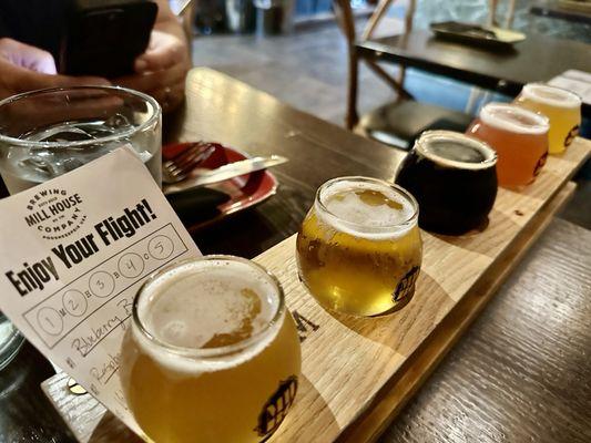 Curated beer flights