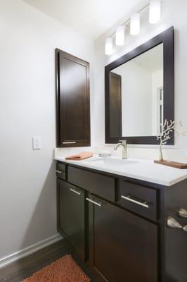 Beautiful stainless fixtures, exquisite energy efficient lighting, and oversized tubs.