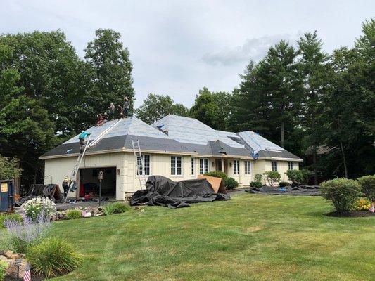 New roof in Laconia, NH.