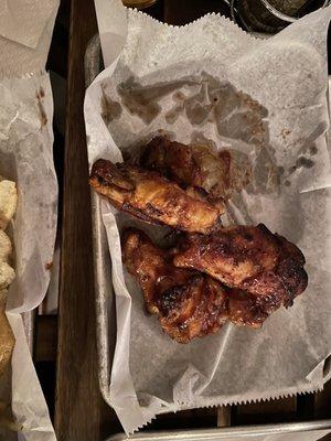 Fire roasted chicken wings