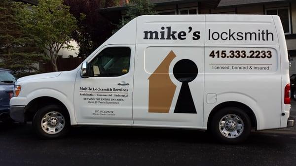 Keep your eyes peeled for that new Mike's Locksmith van!